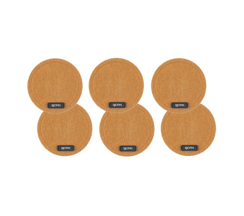 Lot De 6 Sous-verres En Feutre Recyclé Marron D10