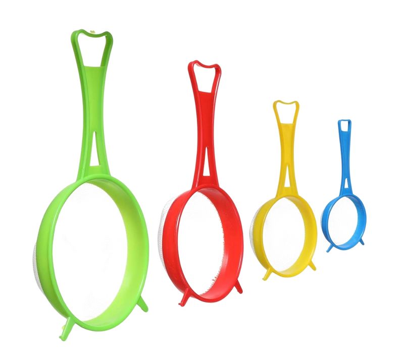 Set De 4 Tamis à Farine Colorés – Tailles Différentes, Tamisage Fin Pour Pâtisserie, Cuisine Et Dess