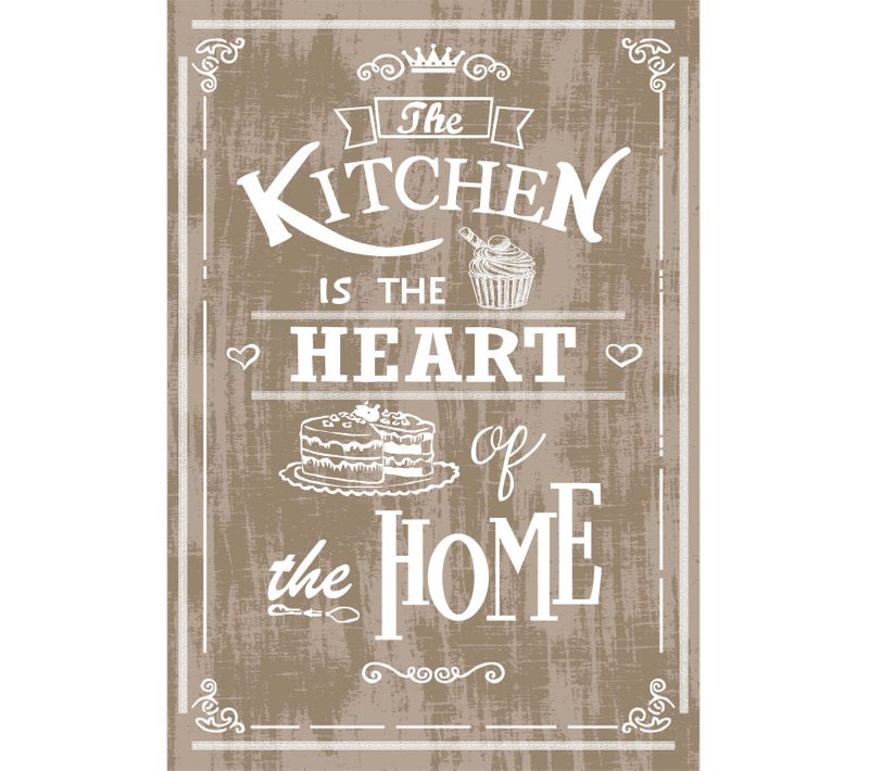 Tapis De Cuisine Kitchen Beige - 90x130cm