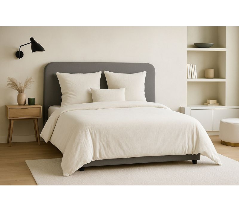 Parure De Lit Uni Micro Lavée 240x220