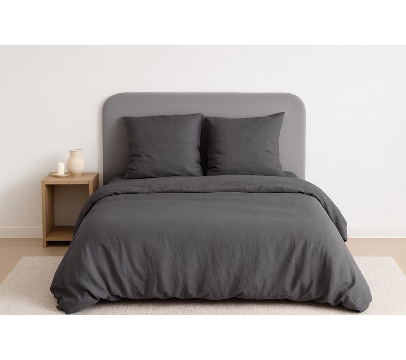 Parure De Lit Uni Micro Lavée 240x220