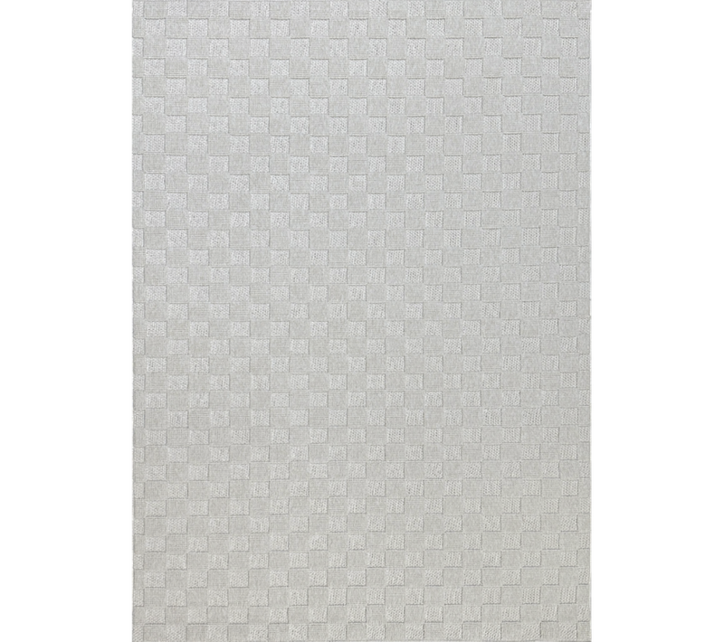 Tapis Damier - Toulon 36 Crème - 240x330 Cm