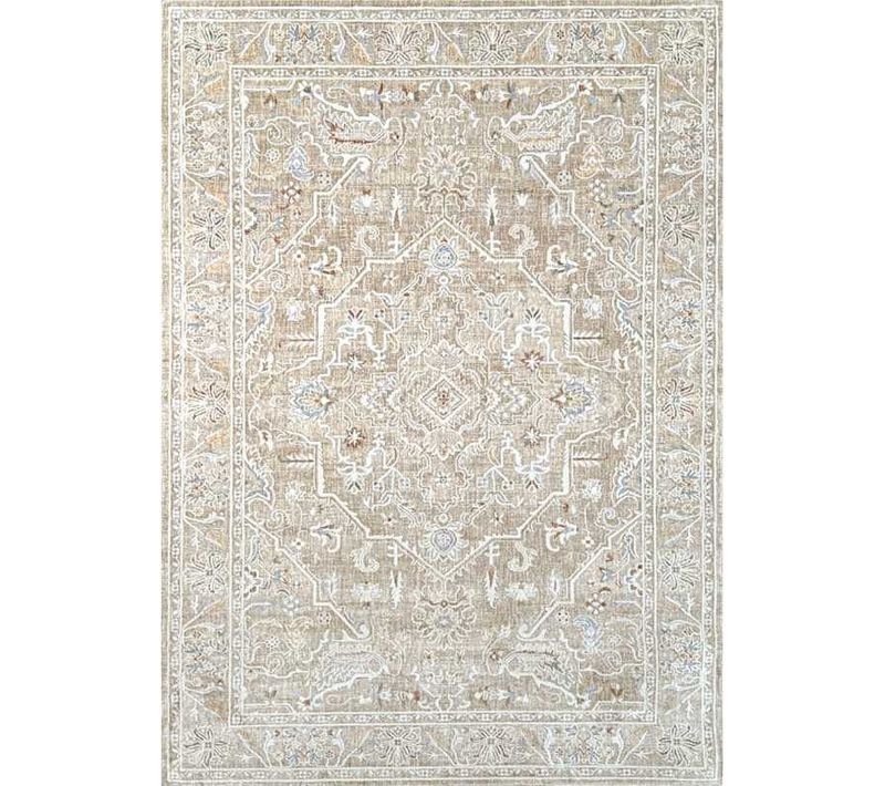 Tapis Vintage Nantes 23 Beige - 80x150 Cm
