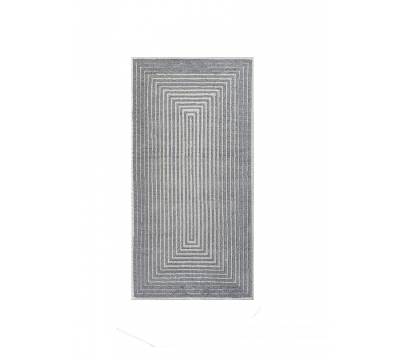 Tapis Lavable Mykonos 09 Gris - 50x80 Cm