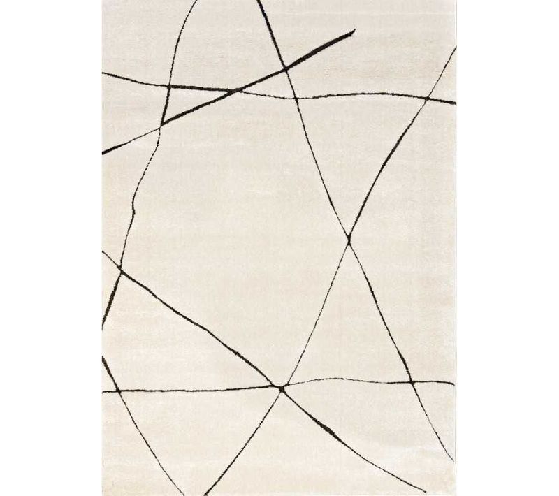 Tapis Abstrait Crème Paris 603 Crème - 80x300 Cm