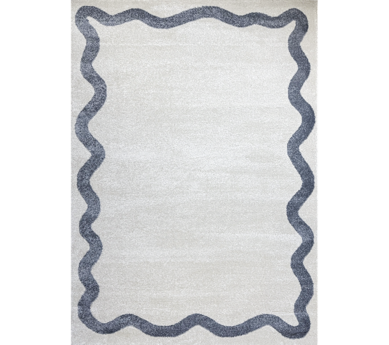 Tapis Moderne Coloré - Annecy 12 Bleu - 80x300 Cm