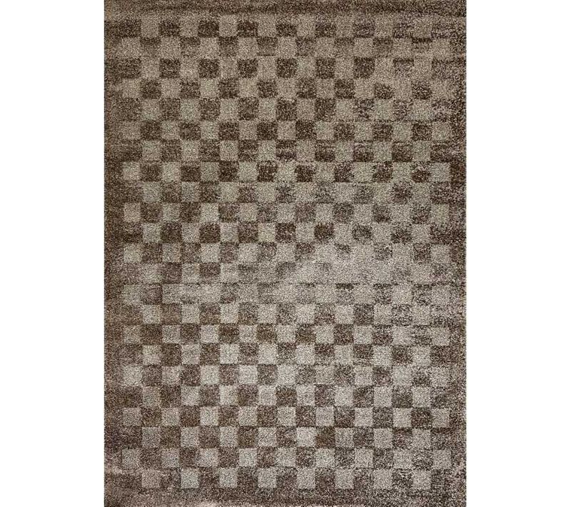 Tapis Damier Marron - Paris 467 Marron - 120x170 Cm