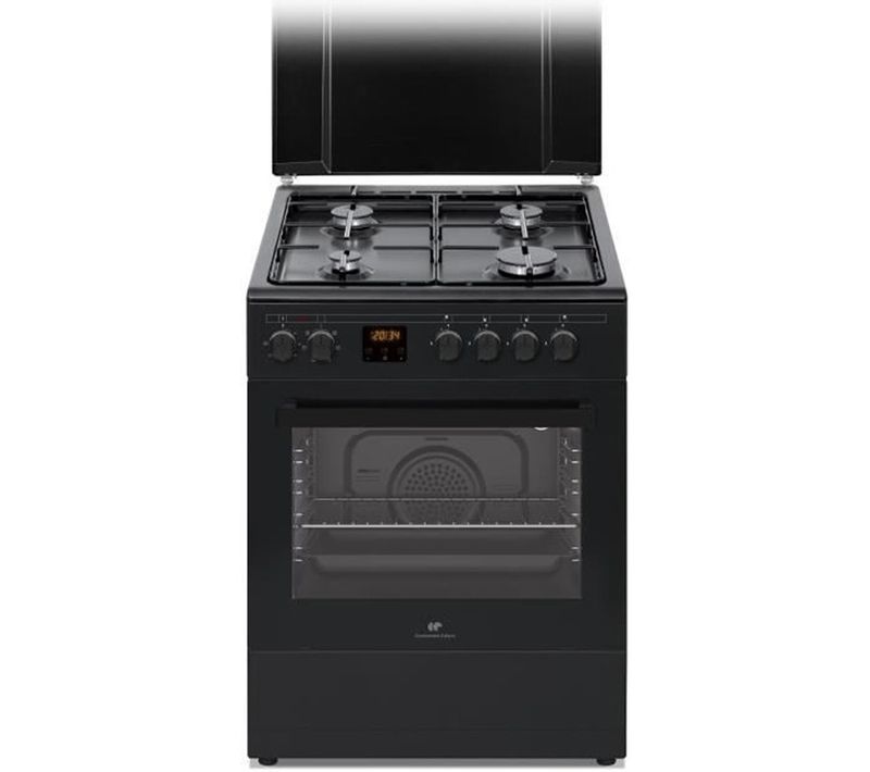 Cuisiniere Gaz  Cecg60fcb1 - 4 Feux - L59,8 X P61 Xh83cm- Noir