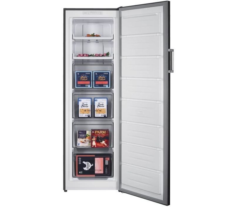 Congélateur Armoire 204l - Total No Frost (sans Givre) - Classe E - Silver - L54 Cm X H171 Cm