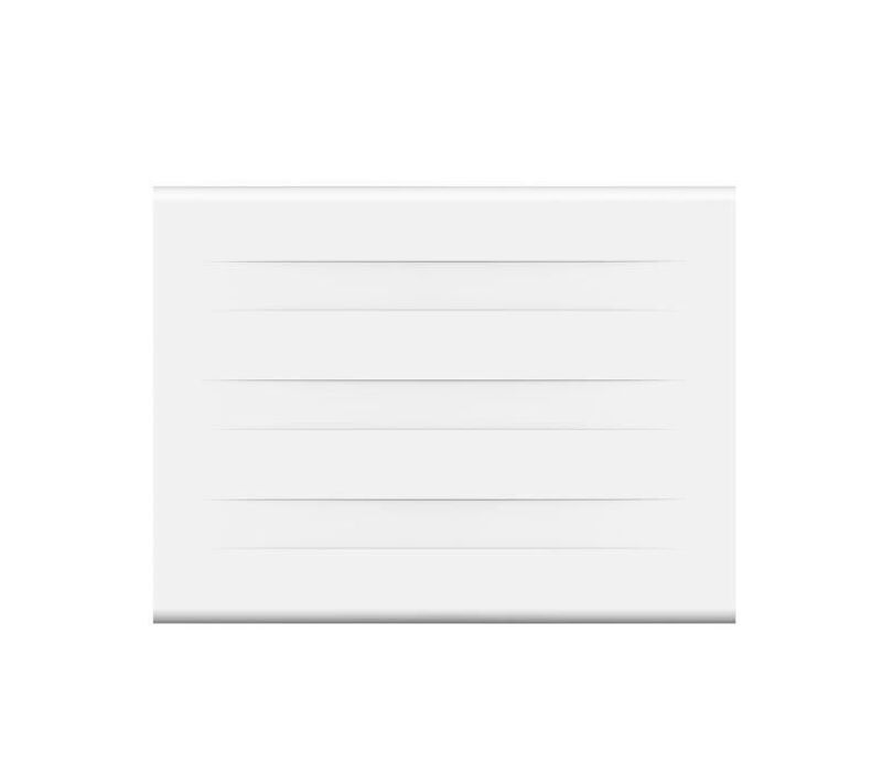 Radiateur Électrique Fixe à Inertie Seche - Double Coeur De Chauffe - 1000 W - Blanc Mat -nf