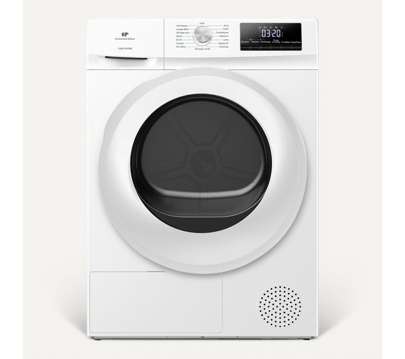 Seche-linge Pompe à Chaleur - Cesl7pcwe - 7 Kg - 60 Cm - Classe E - Blanc