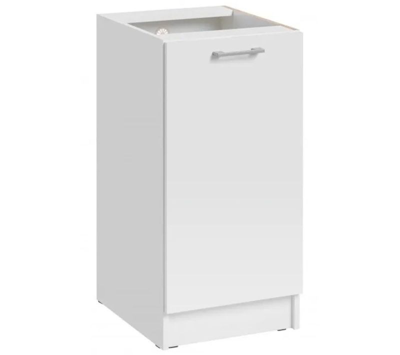 Meuble Bas De Cuisine Eco Blanc 1 Porte L 40 Cm