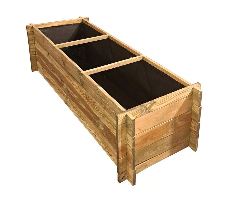 Carré Potager En Bois "dhalia" - 140 X 60 X 41 Cm