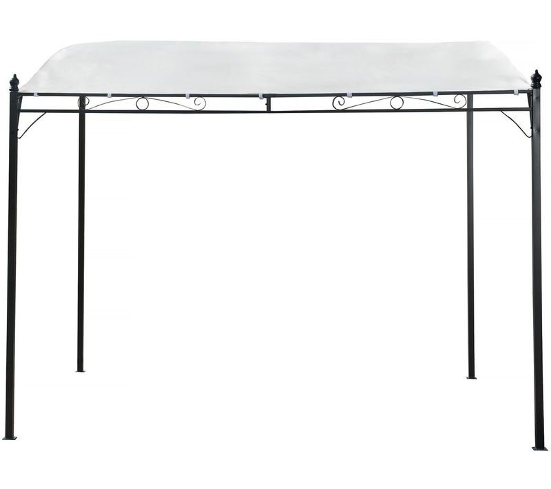 Pergola Inclinée En Métal - 3 X 2,5 M - Beige
