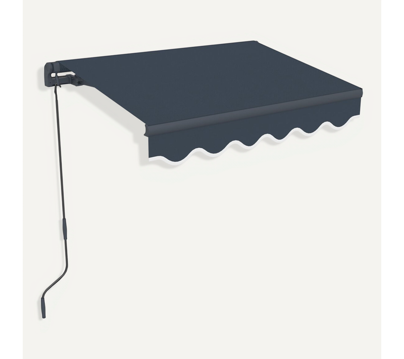 Store Banne En Aluminium "ombra 1" - 160 X 120 Cm - Gris