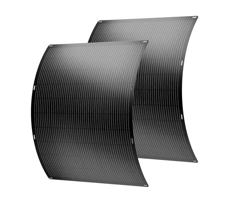Lot De 2 Panneaux Solaire Plug And Play Flexible - 400w "urban Center" - Noir