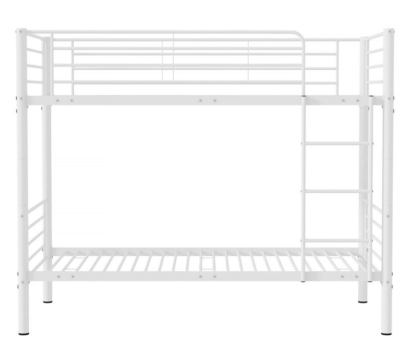 Lit Superposé "adam" -  90 X 190 Cm - Métal - Blanc