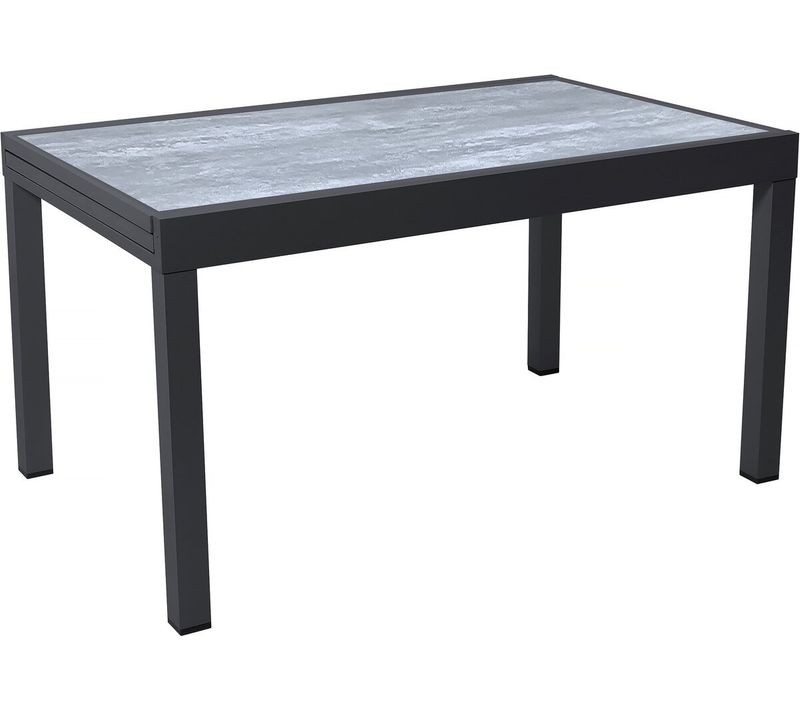 Table De Jardin En Aluminium Extensible "lagos" - 140/280 X 90 X 76 Cm - Gris