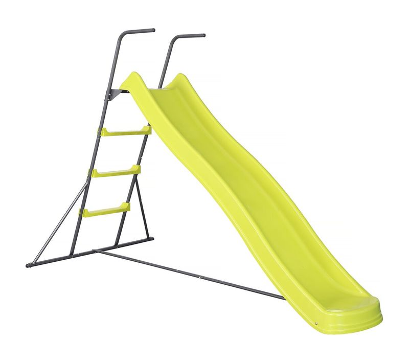 Toboggan De Jardin à Double Vague "poly" En Vert - 240 X 120 X 156 Cm