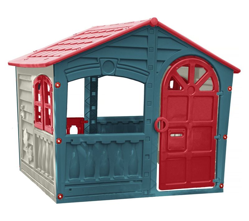 Cabane Enfant En Plastique  "fun" - 140 X 111 X 115 Cm - Bleu