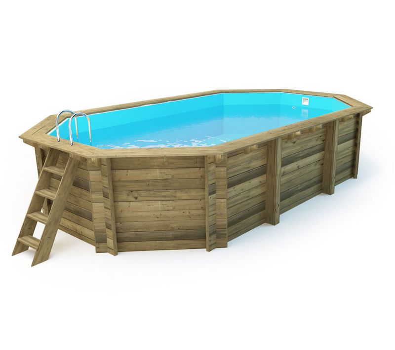 Piscine Bois "florida 145 " - 6.57 X 4.57 X 1.45 M