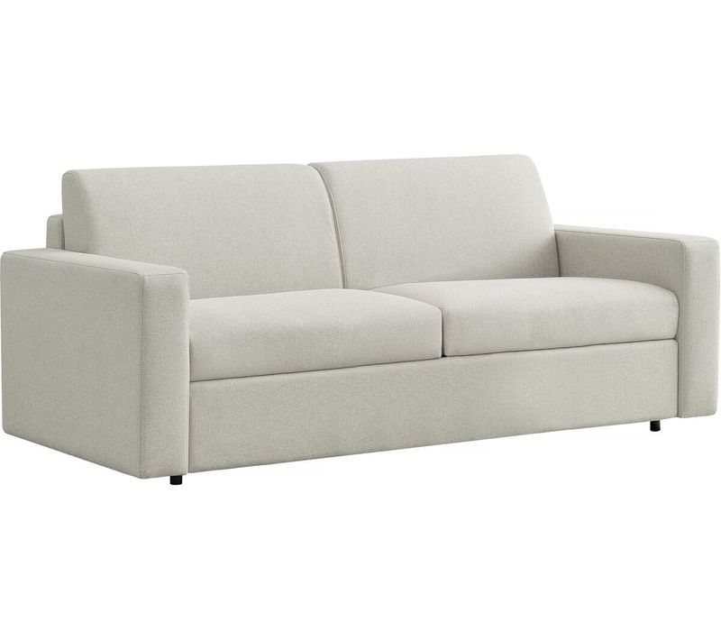 Canapé Convertible Express En Tissu "diana" - Couchage 140 Cm - 3 Places - Beige