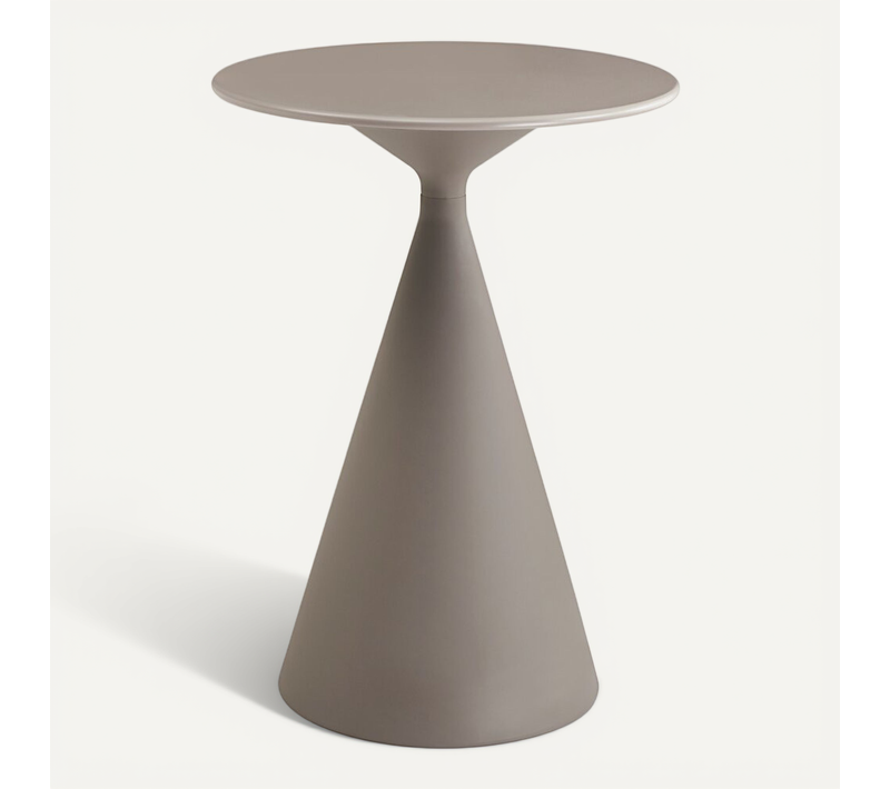 Table Haute Bistro De Jardin ⌀80 Cm "néora" - Taupe