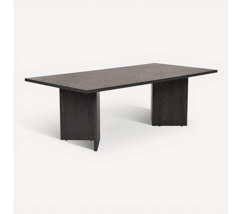 Table Basse En Bois "sabin" - 60 X 119 X 40 Cm - Lumière Noire