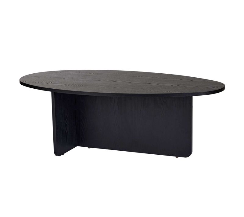 Table Basse En Bois "orba" - 120 X 65 X 40 Cm - Bois Noir