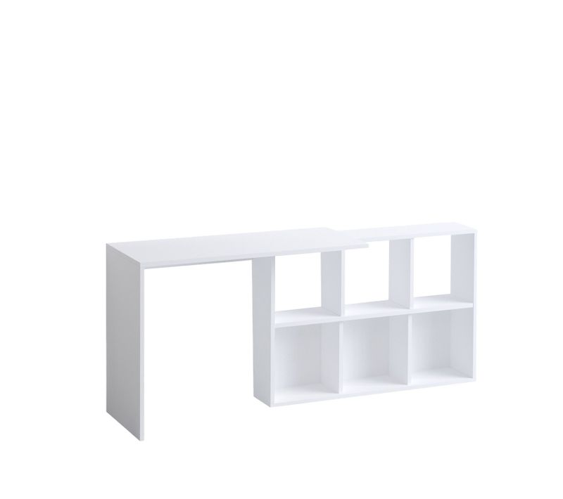Bureau En Bois "jack" - 145 X 45 X 74 Cm - Chêne Blanc
