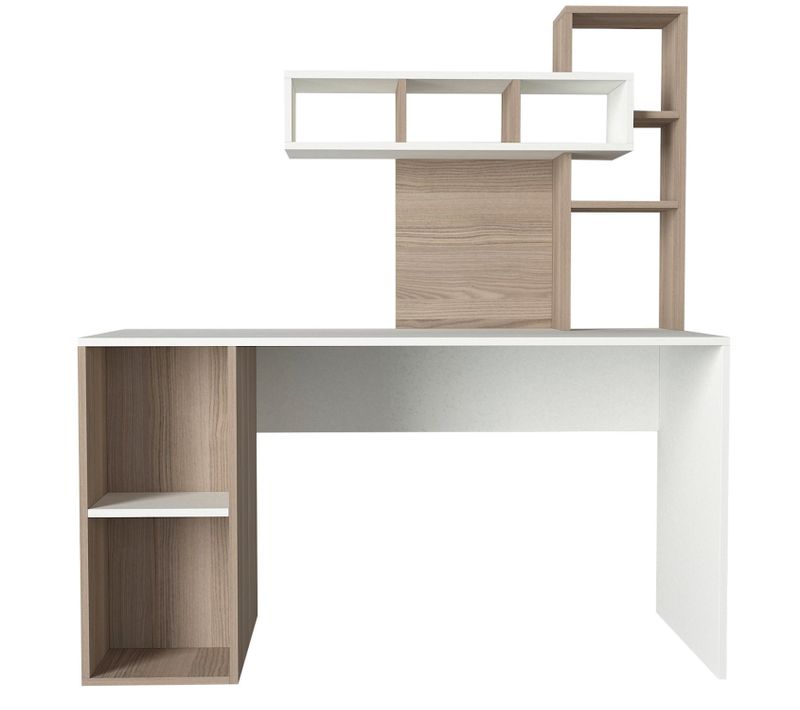Bureau En Bois "coral" - 140 X 60 X 153 Cm - Cordoue Blanche