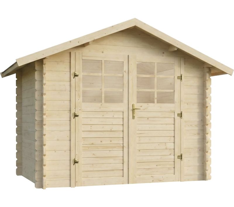 Abri De Jardin En Bois "beaufort" - 6.94 M² - 287 X 241 Cm - 28 Mm