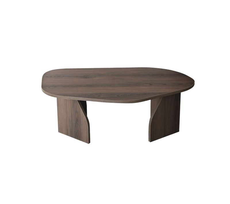 Table Basse En Bois "rock" 100 X 60 X 35 Cm - Noyer
