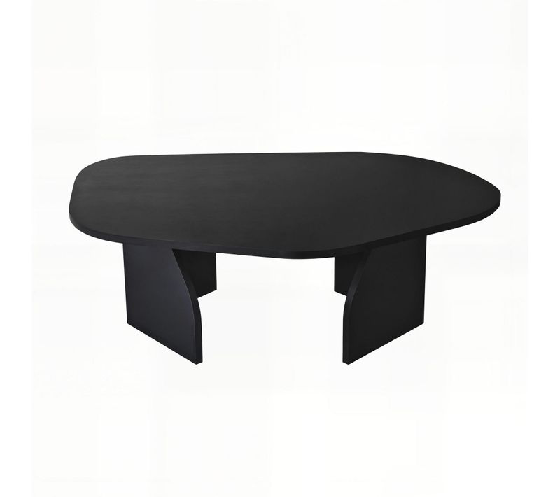 Table Basse En Bois "rock" 100 X 60 X 35 Cm - Noir