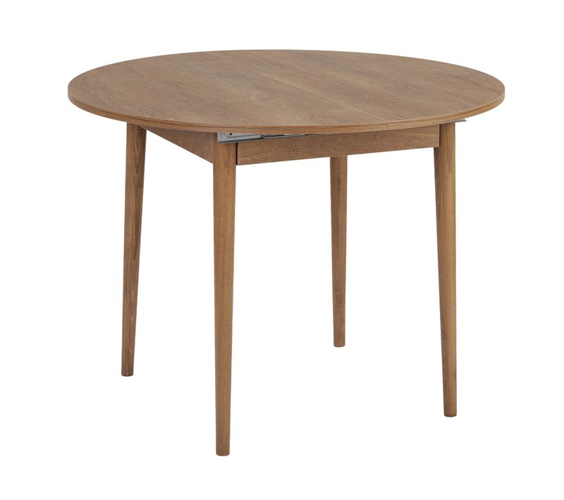 Table à Manger Extensible En Bois "viona" 100 X 100 X 75 Cm - Le Chêne De Kafka