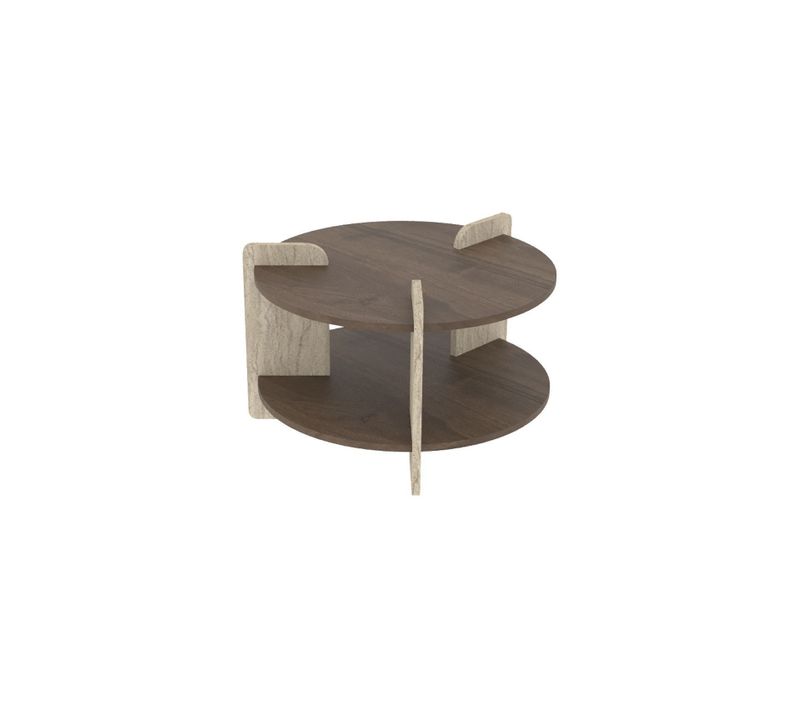 Table Basse En Bois "oalla" 70 X 70 X 45 Cm - Noyer