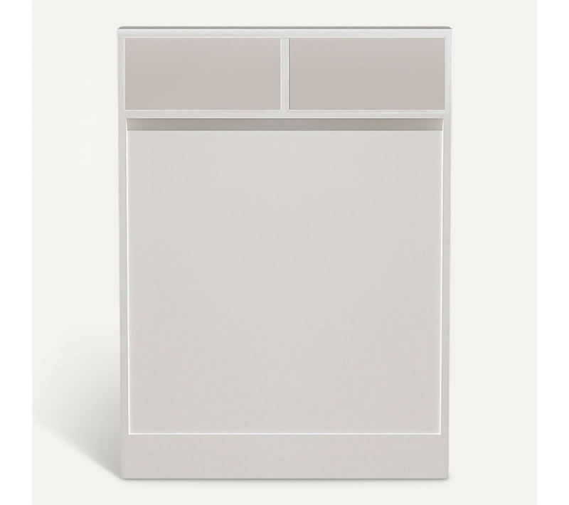 Table De Repas Pliable En Bois "bracked" - 70 X 15 X 96 Cm - Blanc