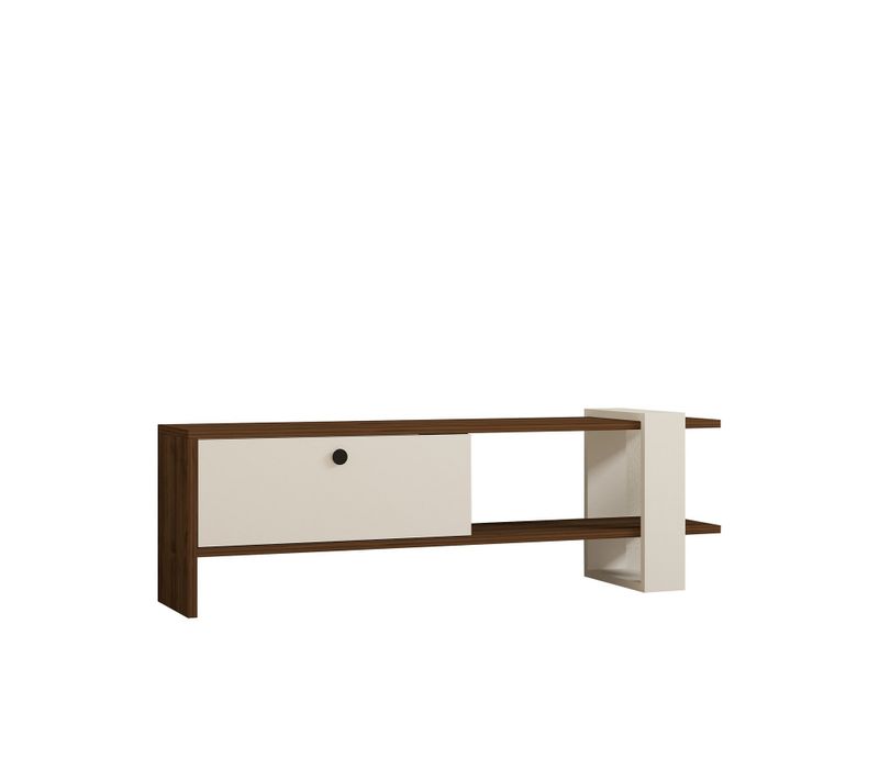 Meuble TV En Bois "gaye" - 120 X 25 X 36 Cm - Blanc