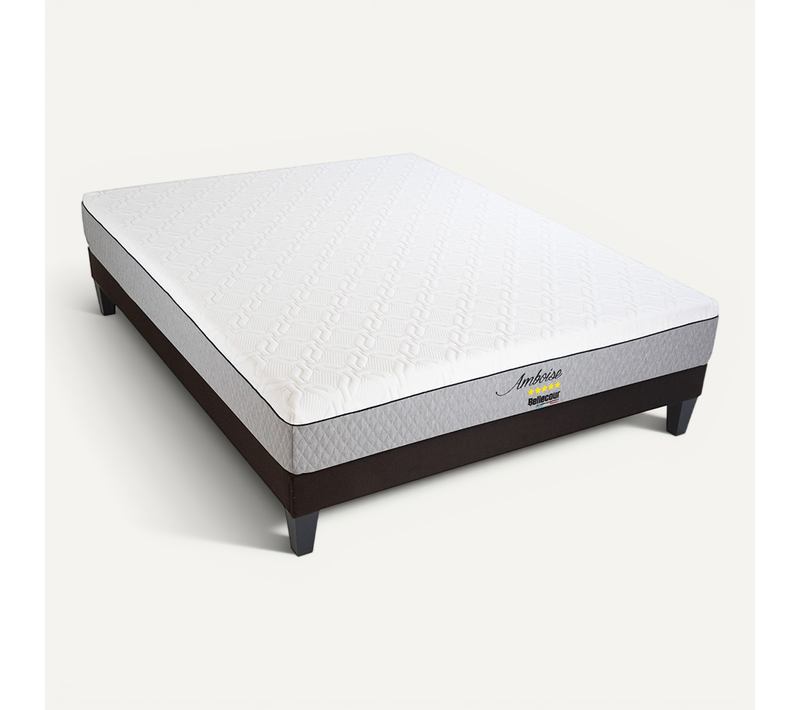 Ensemble Amboise 160x200 Cm Matelas Mousse + Sommier Bois