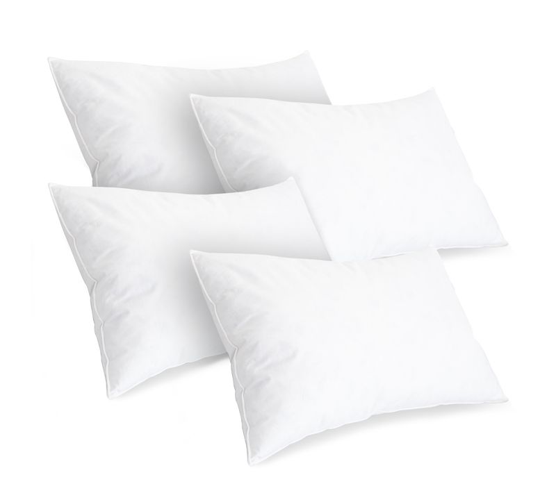 Lot De 4 Oreillers Chambord 40x60 Cm Duvet et Plumes