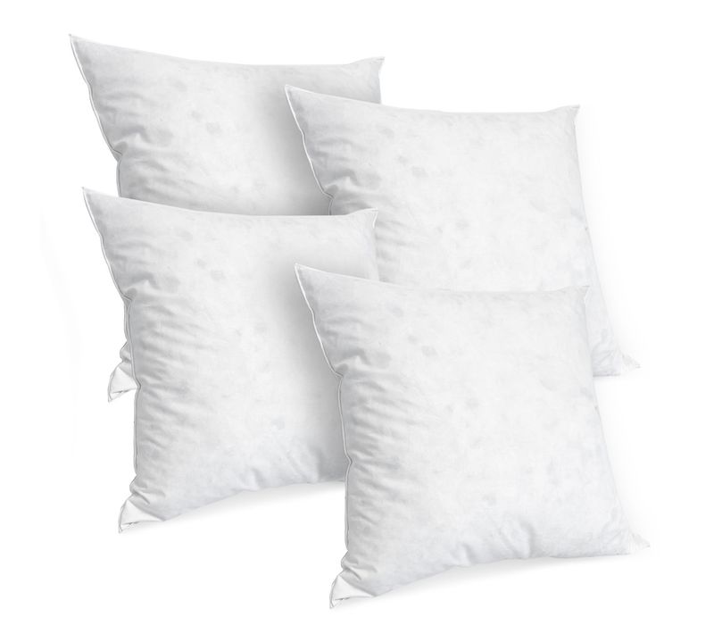 Lot De 4 Oreillers Chambord 65x65 Cm Duvet et Plumes