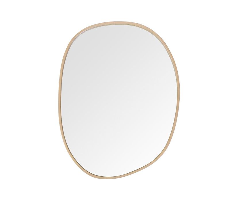 Miroir Malo Forme Organique Coloris Chêne 60x80cm