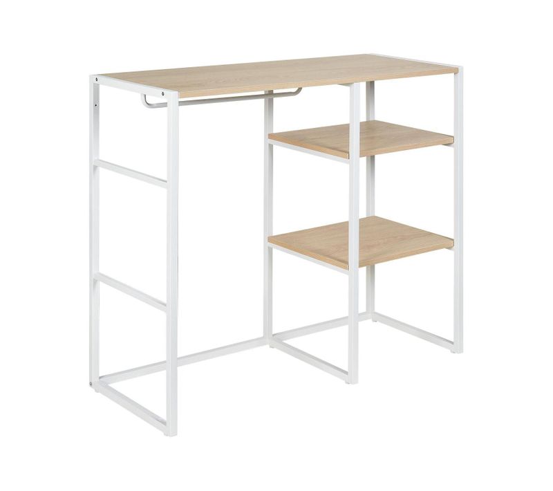 Portant Vêtements Sous Combles Kadra Penderie Et Étagères 100x85cm