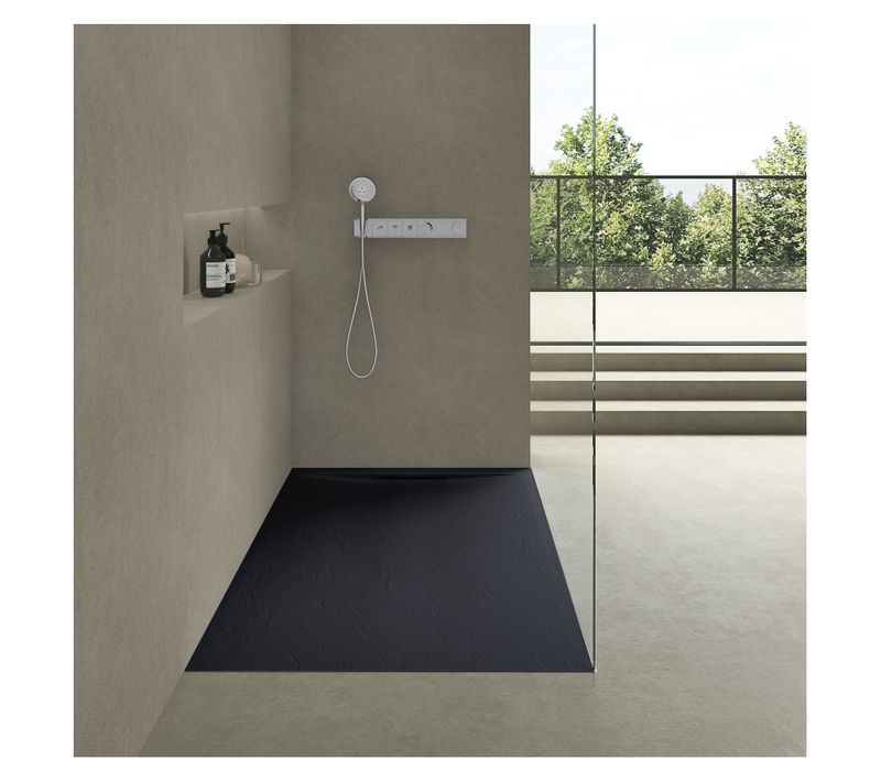 Receveur De Douche Ona Aspect Ardoise Extra-plat 120x80cm