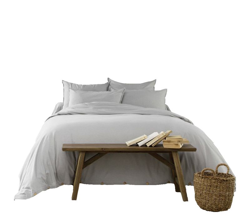 Housse De Couette 220x240 Flanelle De Coton Brume