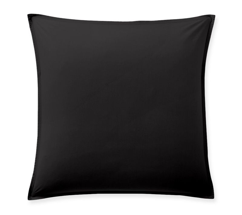 Taie D'oreiller 65x65 Cm Percale De Coton Noir