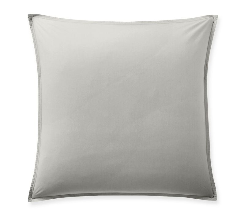 Taie D'oreiller 65x65 Cm Percale De Coton Gris Perle
