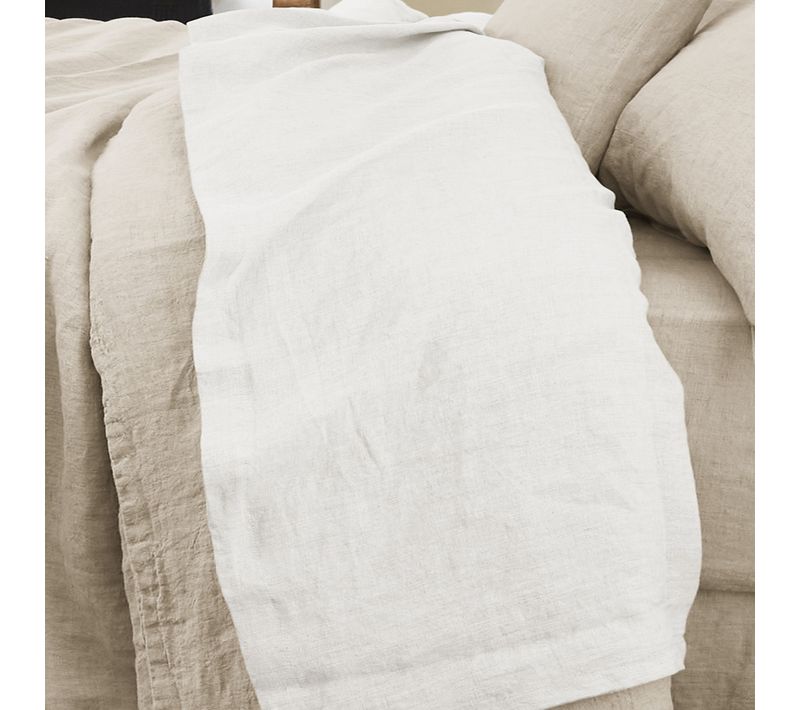Drap Plat 270x300 Cm Lin Français Craie