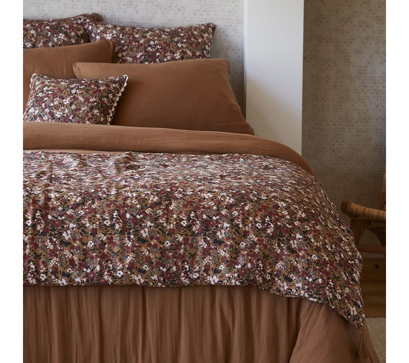 Bout De Lit 90x200 Cm Gaze De Coton Nora Camel