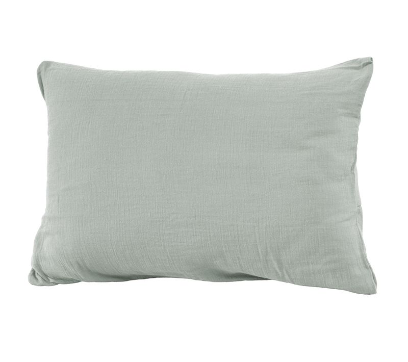Taie D'oreiller 50x70 Cm Gaze De Coton Eucalyptus